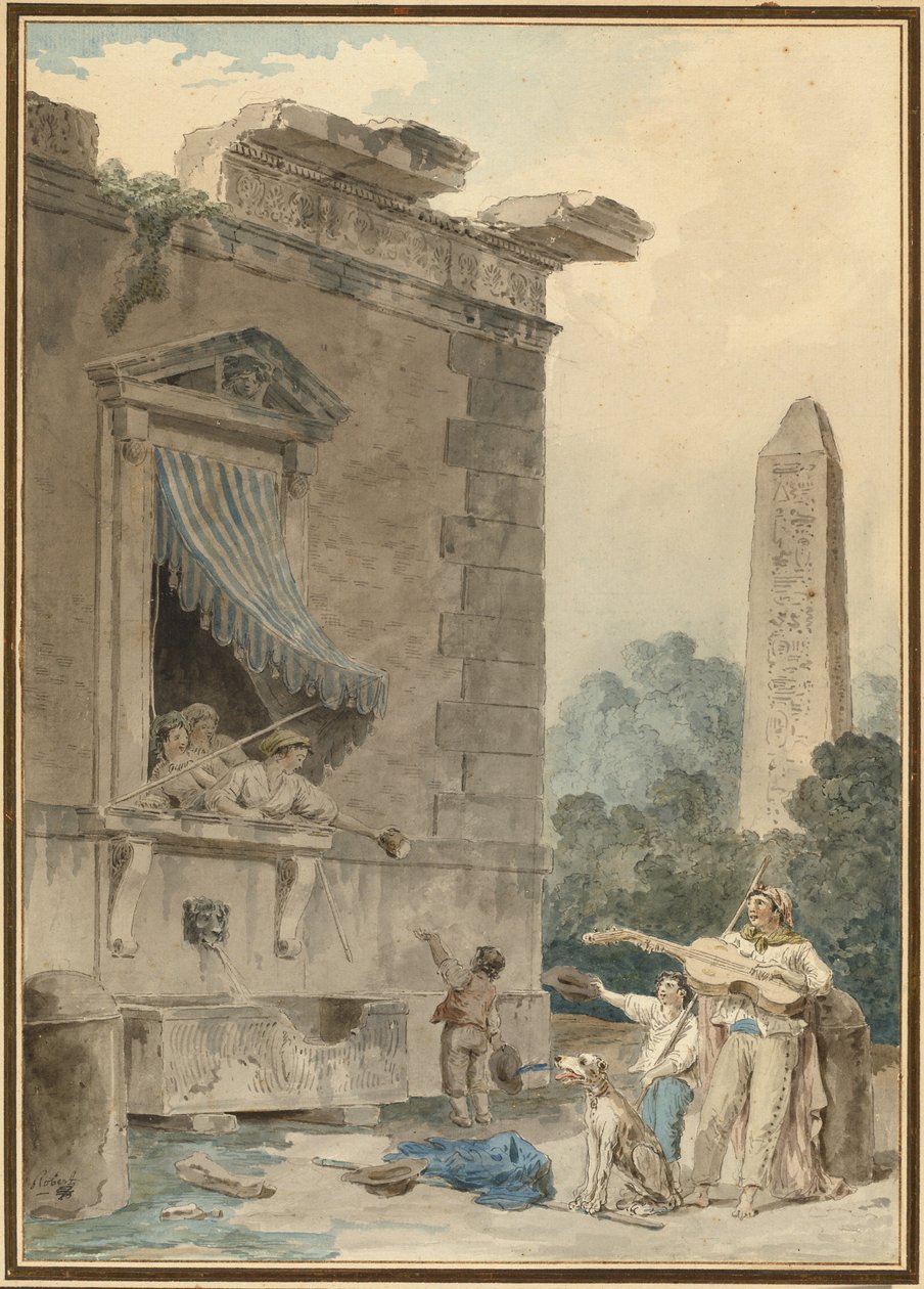 Charitativní dámy od Hubert Robert