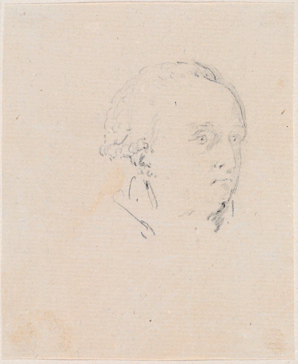 Hlava muže od Hubert Robert