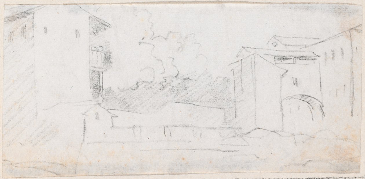 Italská městská scéna od Hubert Robert