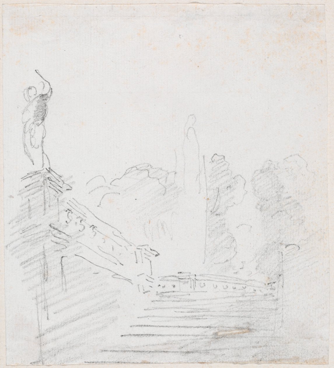Monumentální schodiště od Hubert Robert