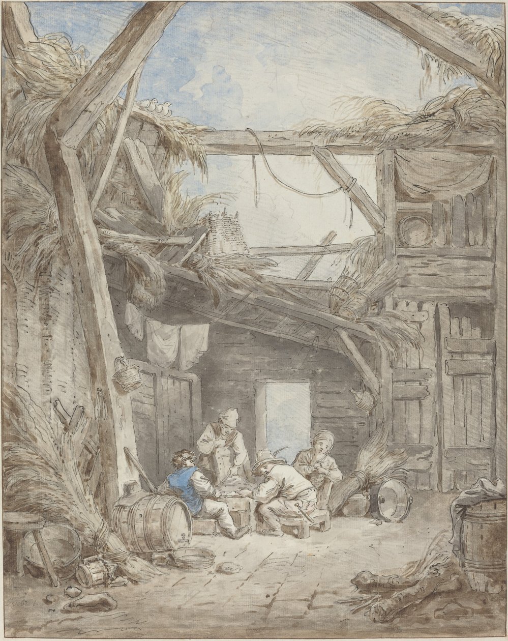 Zničená farma od Hubert Robert
