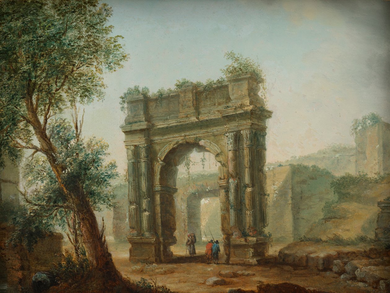 krajina ruin od Hubert Robert