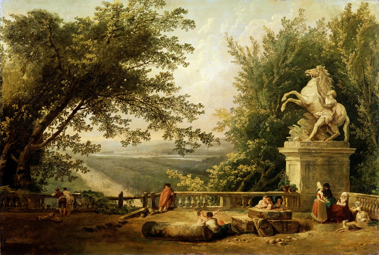 Zřícenina terasy v parku, c1780. od Hubert Robert