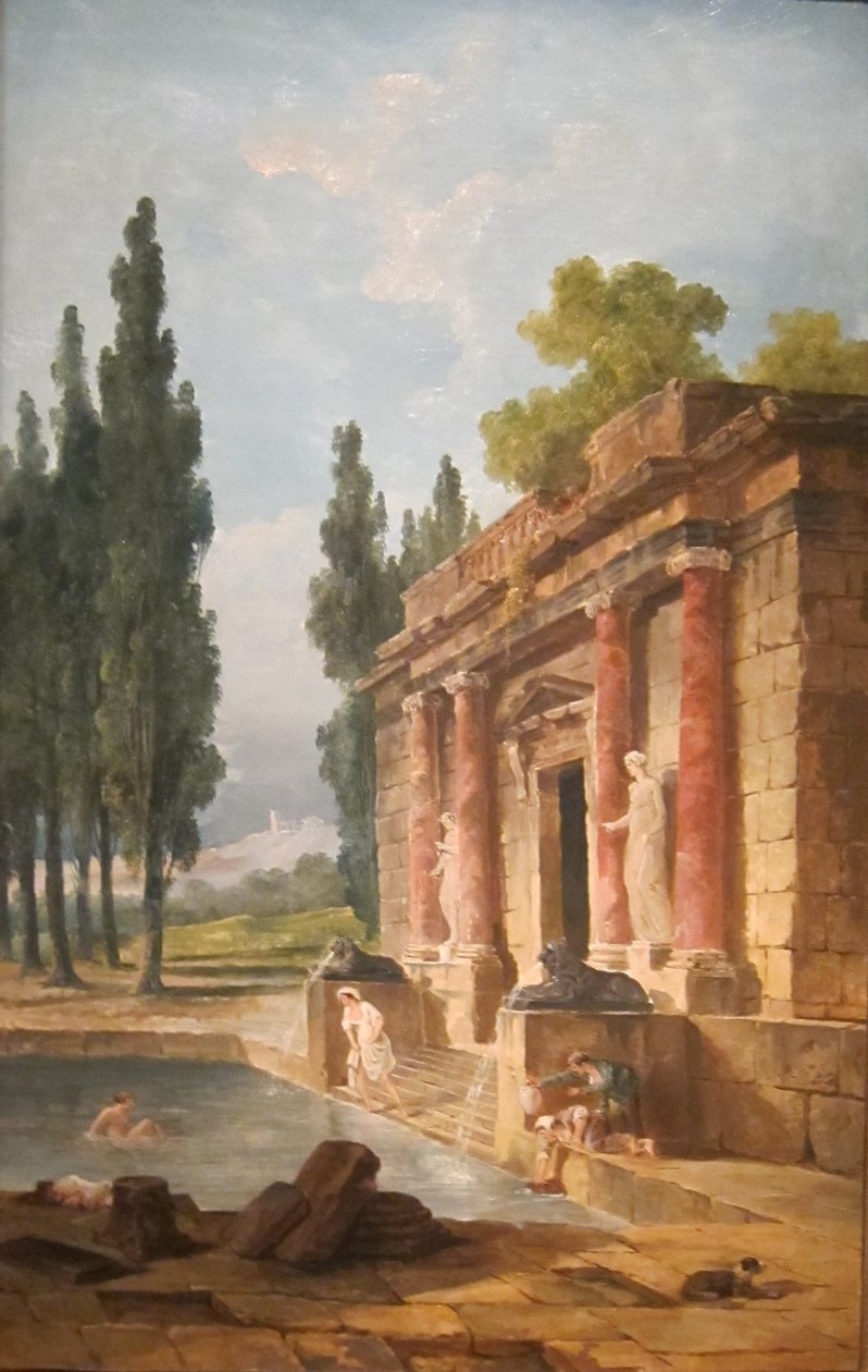 Koupelna od Hubert Robert