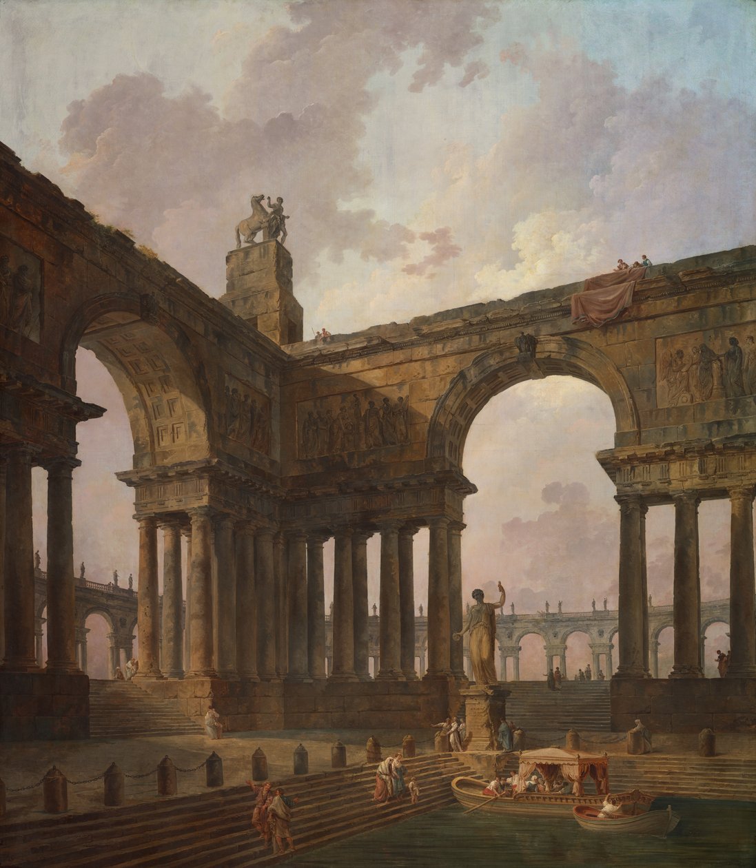 Místo přistání od Hubert Robert
