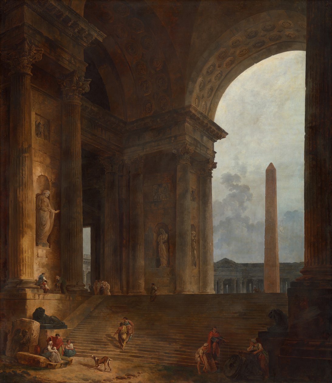 Obelisk, 178788. od Hubert Robert