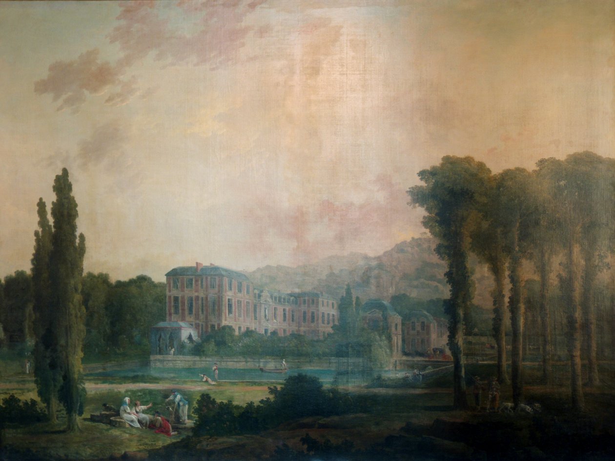 Pohled na hrad Chamarande od Hubert Robert