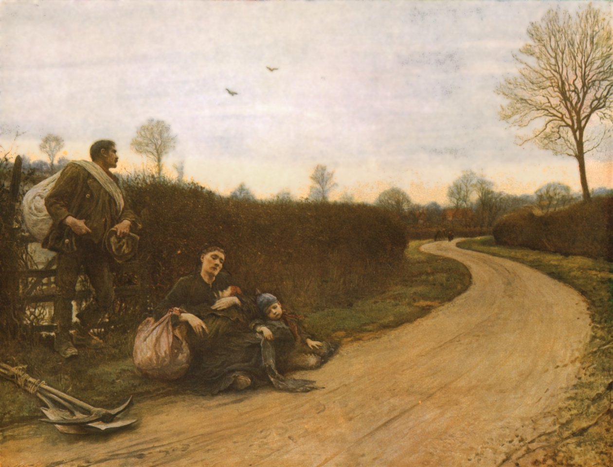 Těžké časy od Hubert von Herkomer
