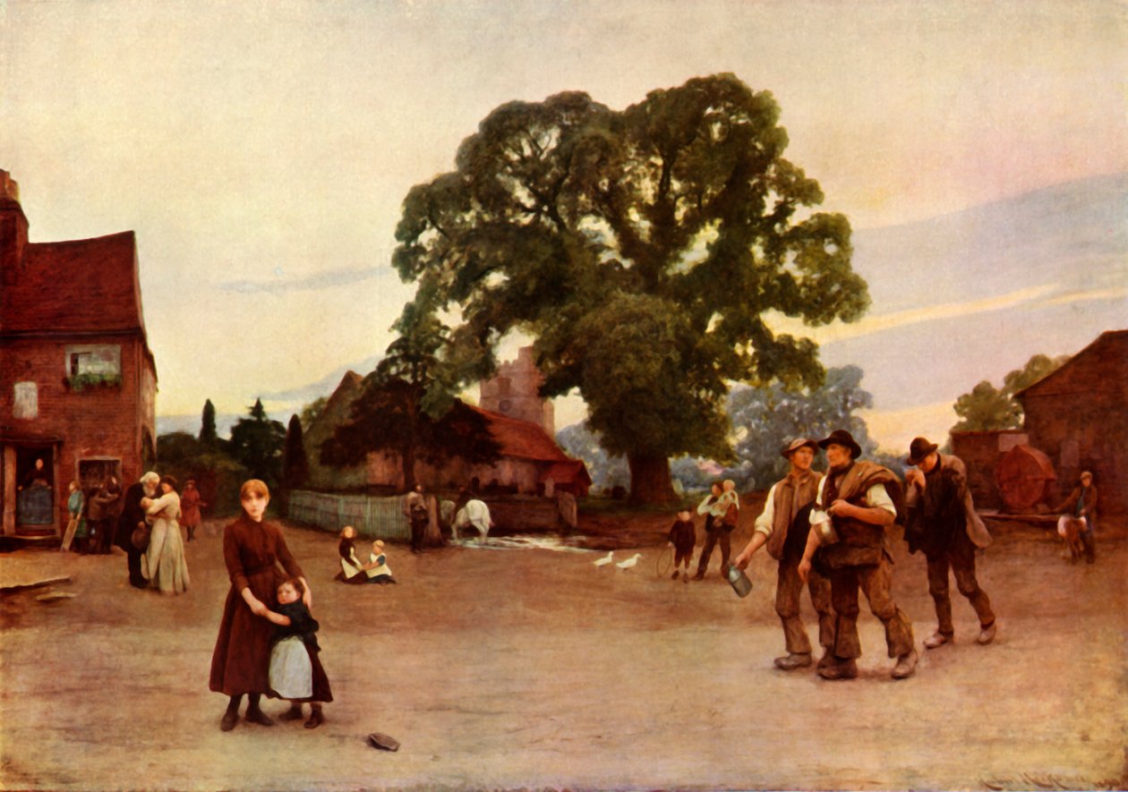 Naše vesnice, c1890, 1936. od Hubert von Herkomer