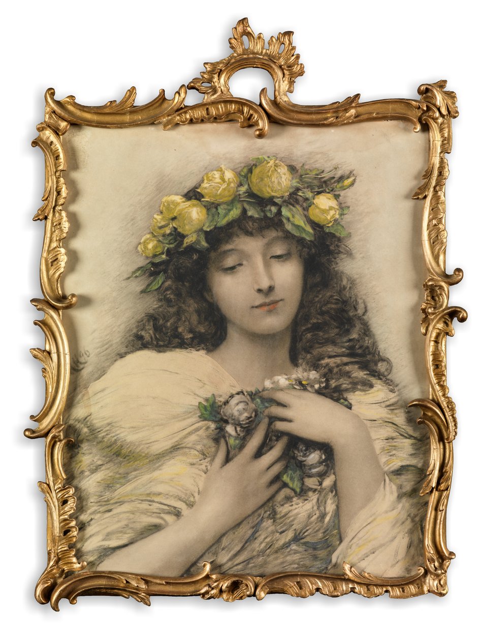 Růže (rytina) od Hubert von Herkomer