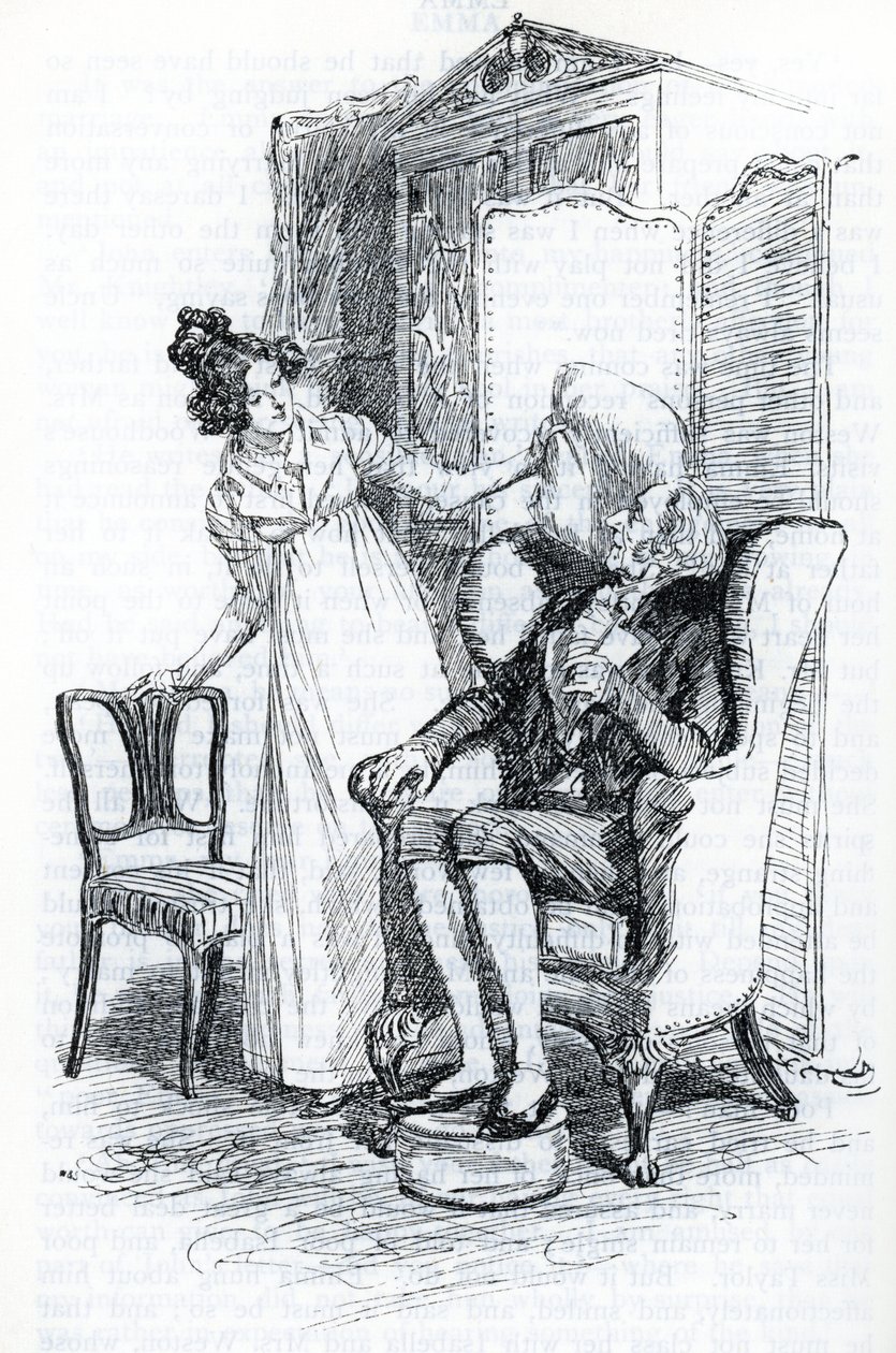 "Emma a pan Knightley" (ilustrace) od Hugh Thomson
