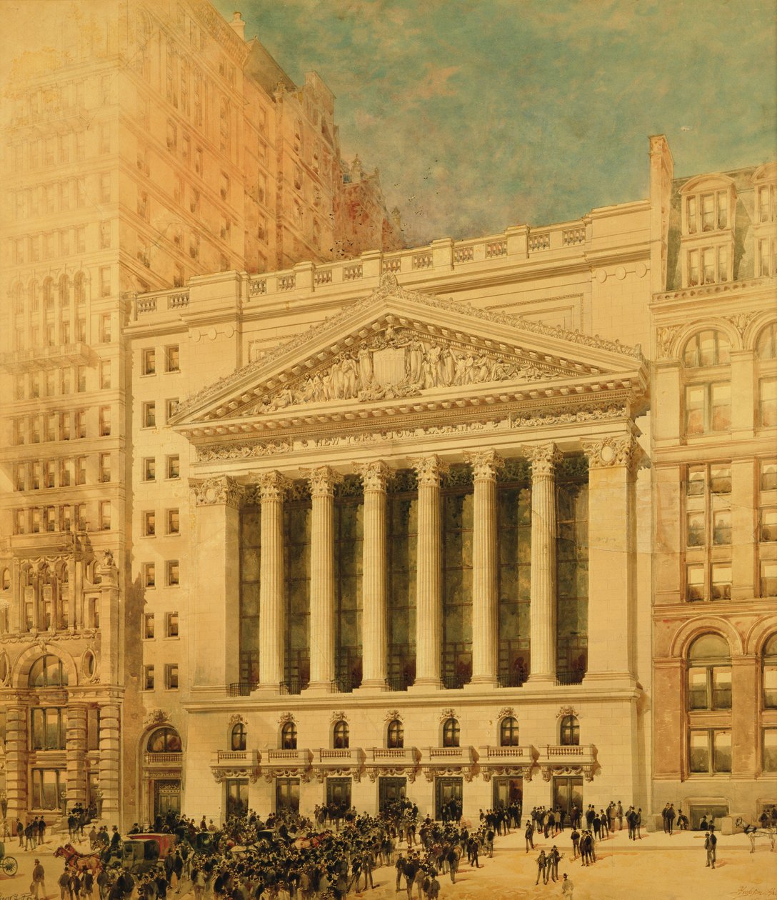 New York Stock Exchange od Hughson Frederick Hawley