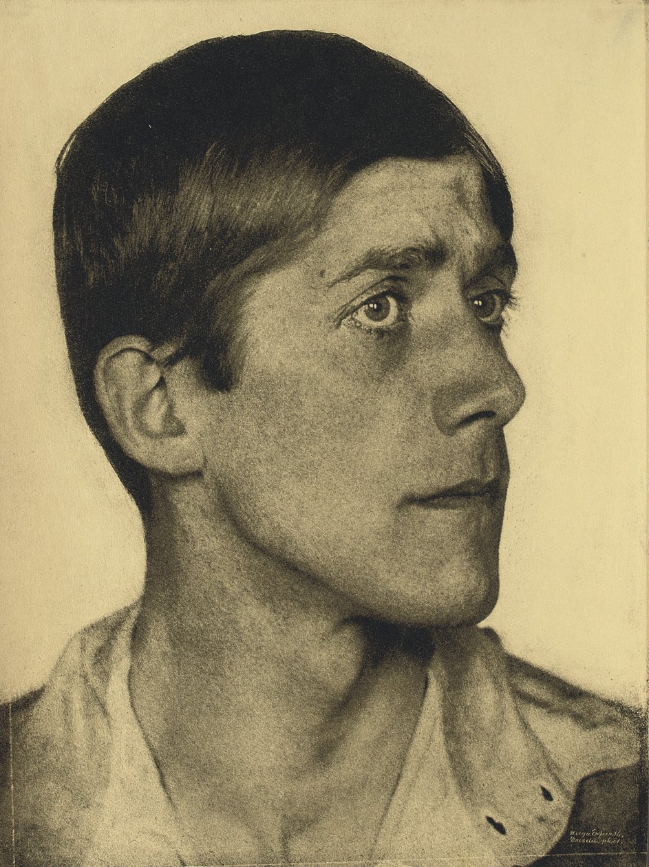 Portrét Oskara Kokoschky, 1920. od Hugo Erfurth