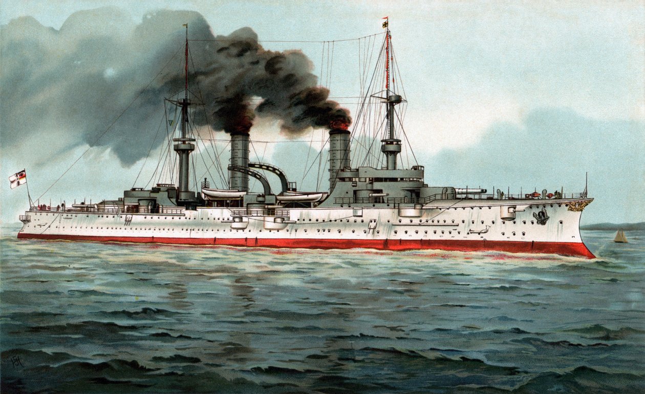 S.M. Velký křižník Fürst Bismarck od Hugo Graf