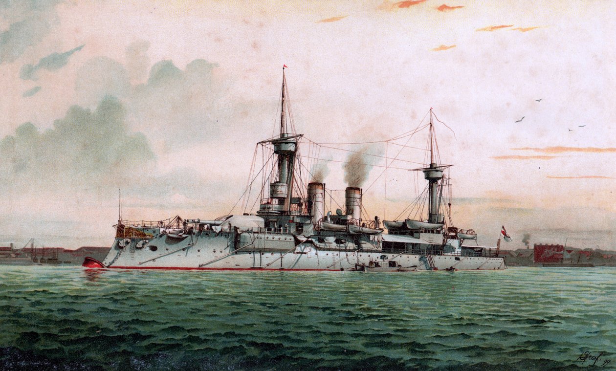 S.M. Bitevní loď Weissenburg od Hugo Graf