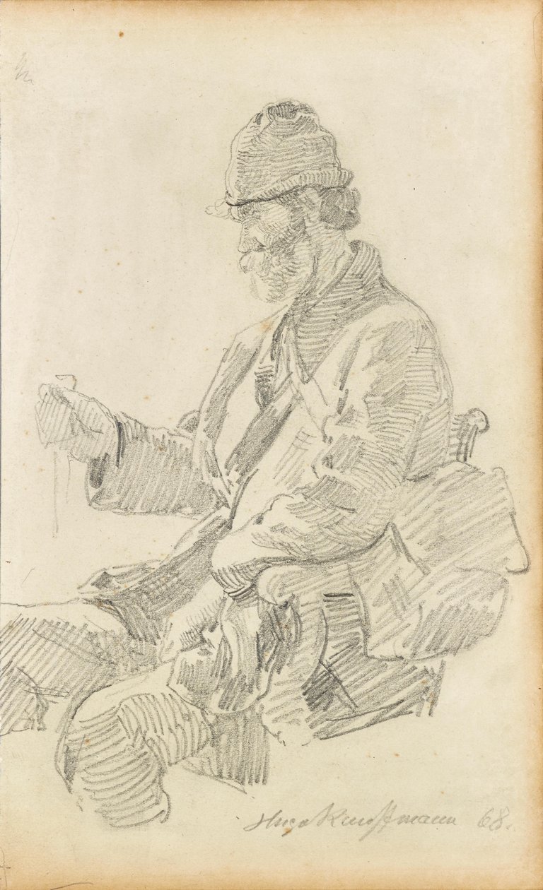 Odpočívající turista od Hugo Kauffmann
