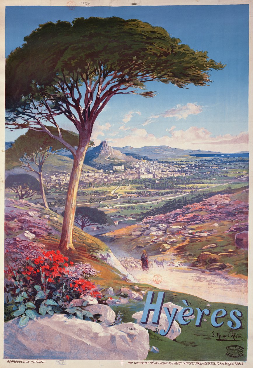 Plakátová reklama Hyeres, Provence od Hugo d