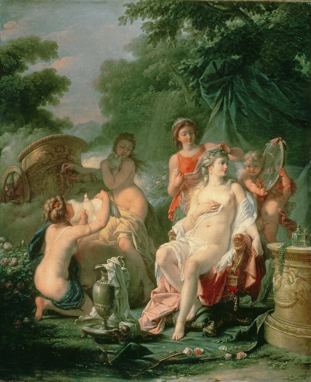 Venuše na záchodě, 1760 od Hugues Taraval
