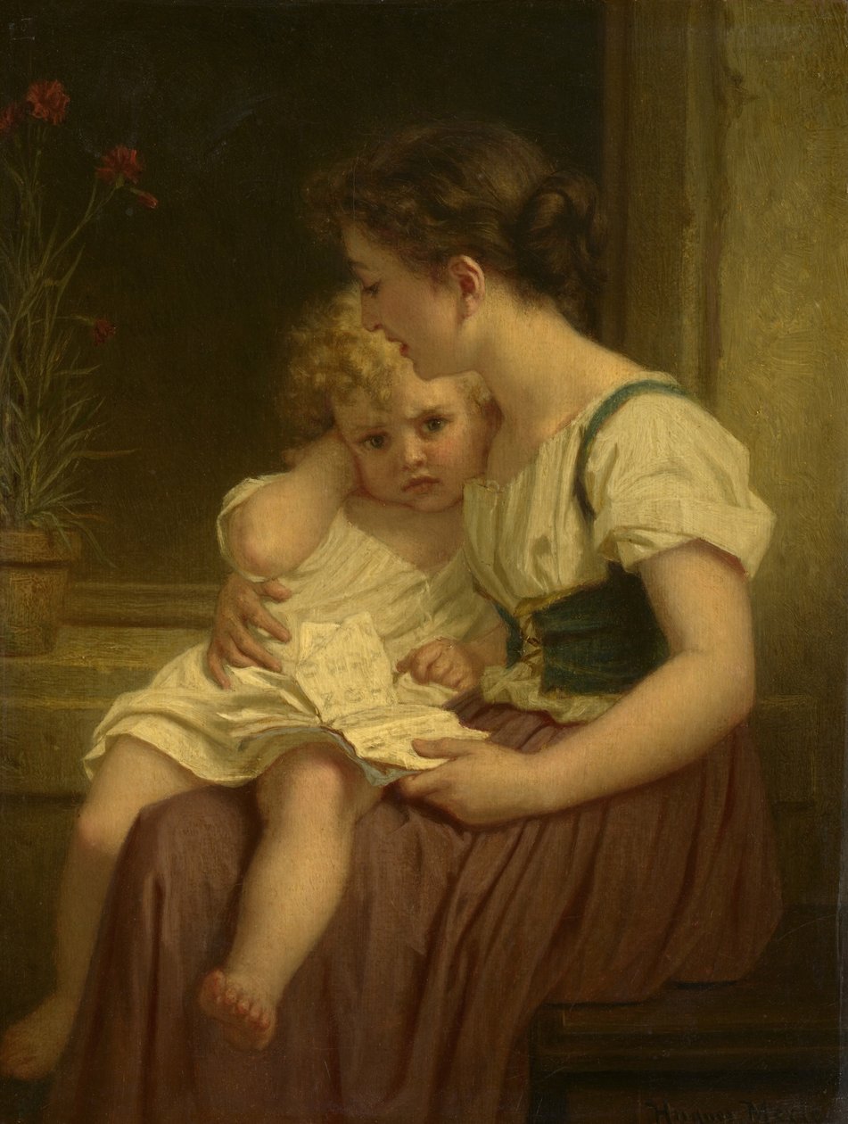 Matka a dítě, kolem roku 1864 od Hugues Merle