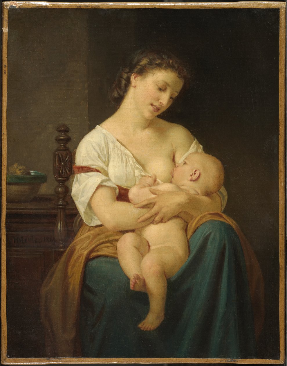 Matka a dítě, kolem roku 1869 od Hugues Merle