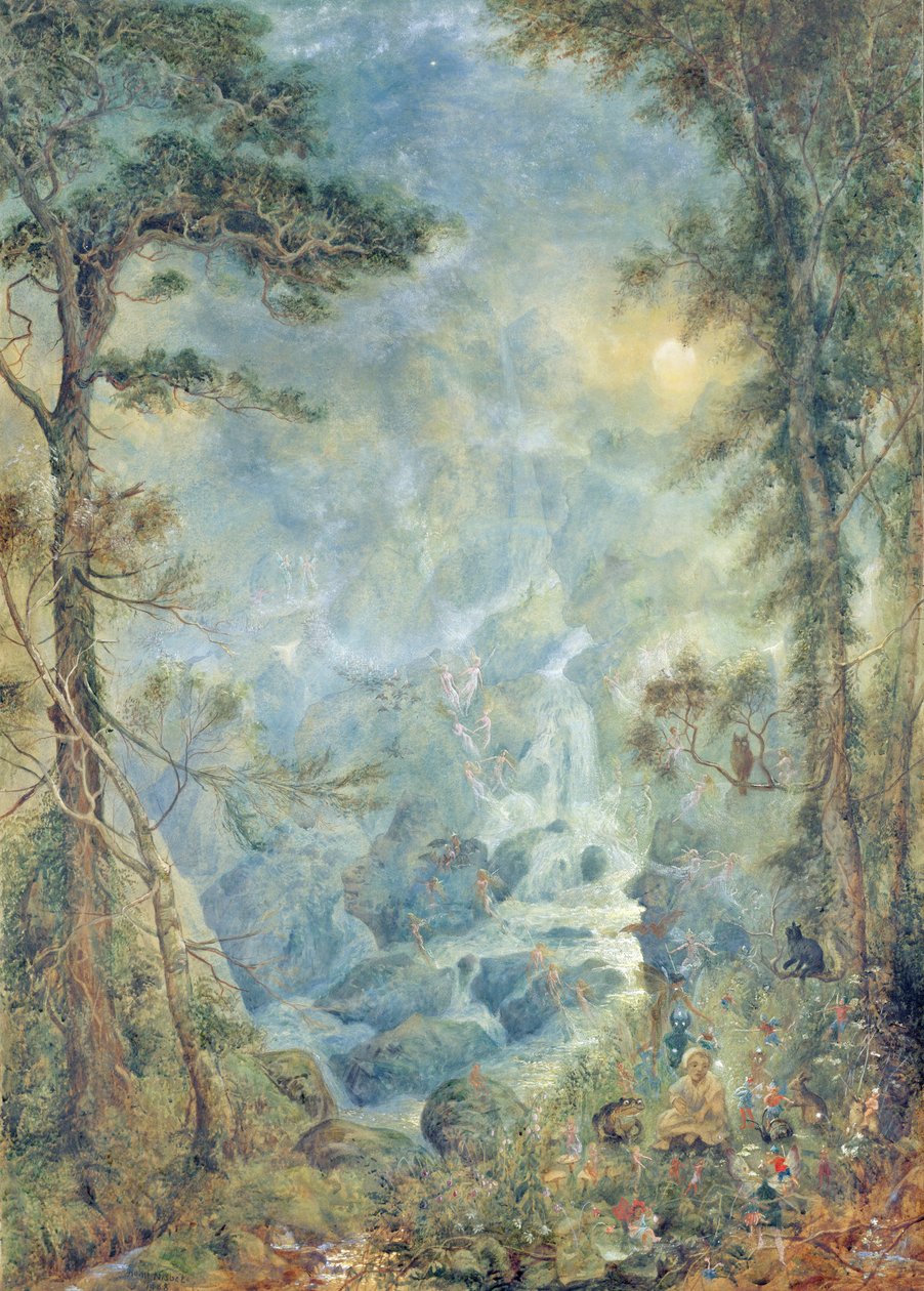 The Fairy Falls, 1908 od Hume Nisbet