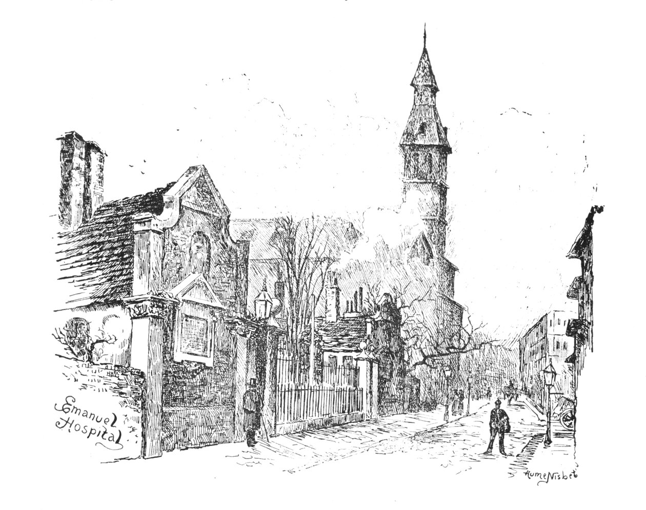 Emanuelova nemocnice, 1890 od Hume Nisbet