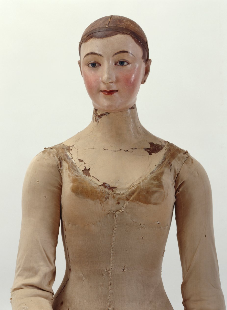 Manekýn, 1817 (dřevo, kov, textil a papermache) (viz také 312162-312163) od Huot