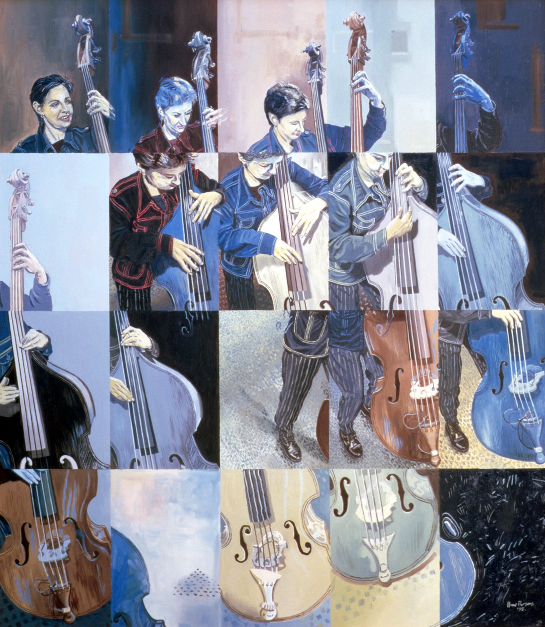 Paula Gardiner, jazzová baskytaristka, 1998 od Huw S. Parsons