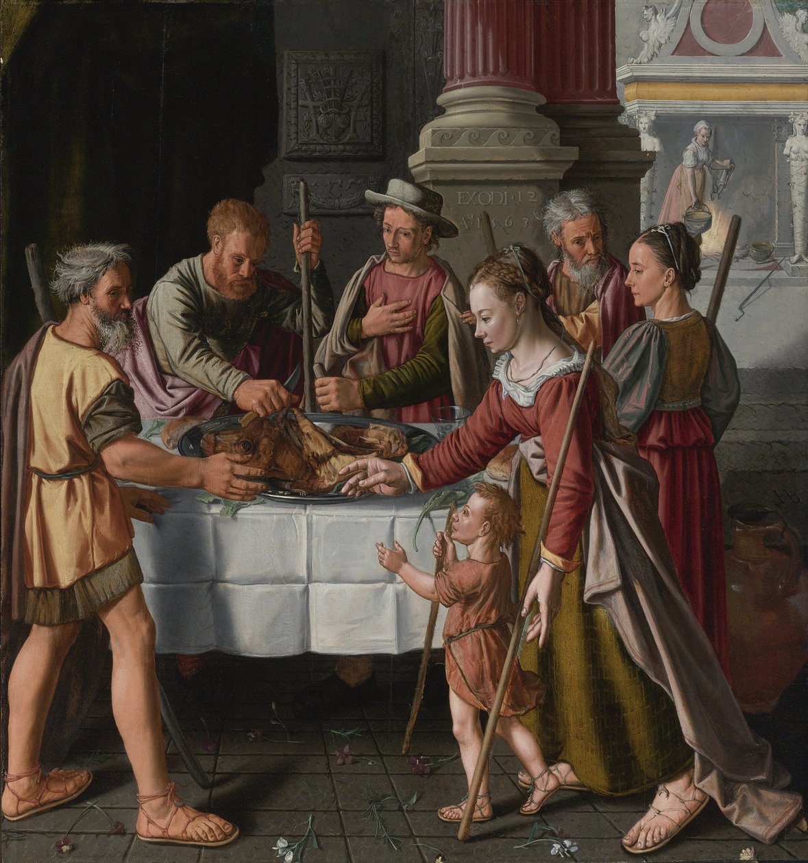 První svátek Pesach od Huybrecht Beuckelaer
