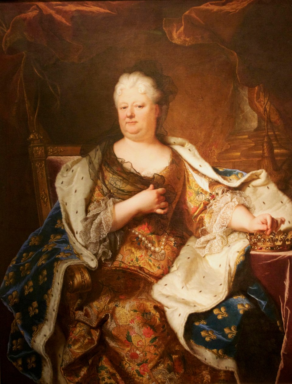Alžběta Šarlota, princezna falcká od Hyacinthe Rigaud