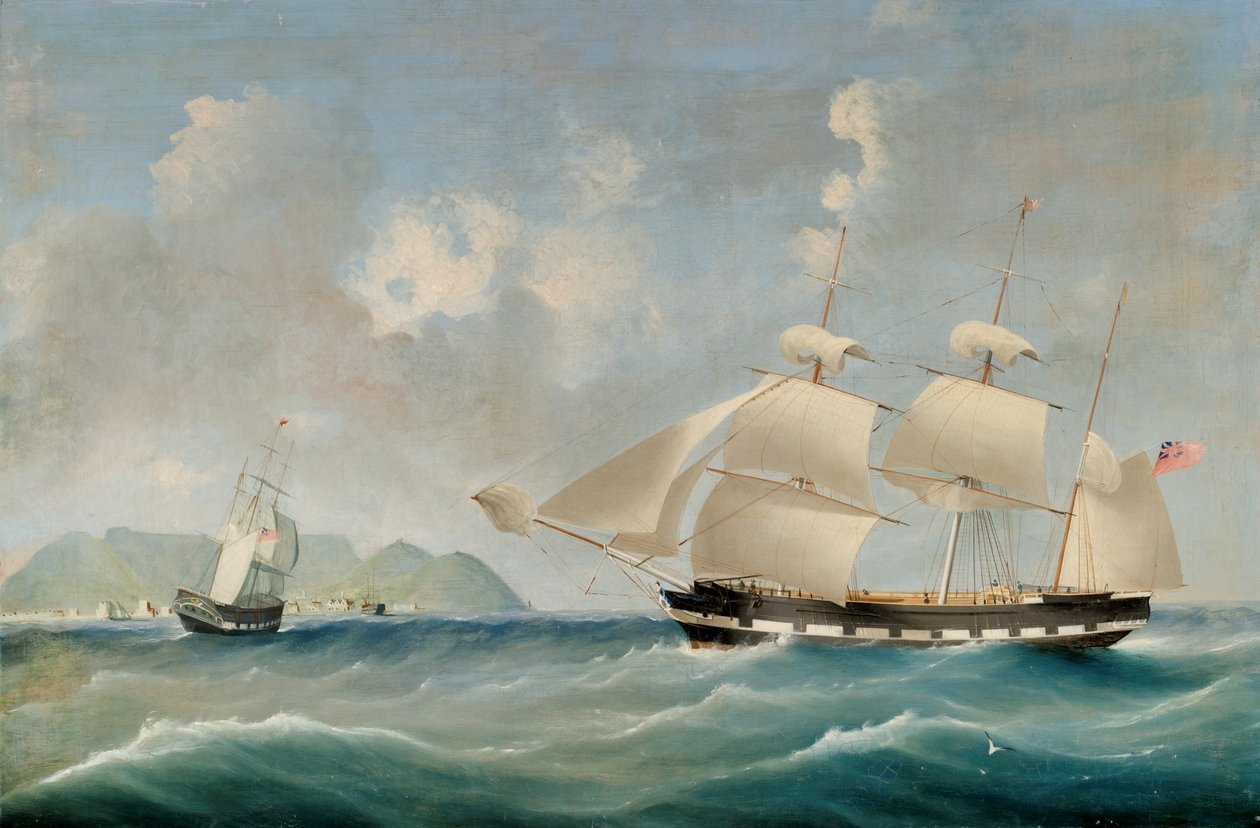 Mořská krajina, 1850 od I. Tudgay