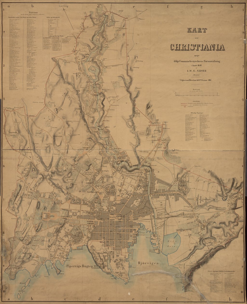 Mapa křesťanství od I.W.G. Næser