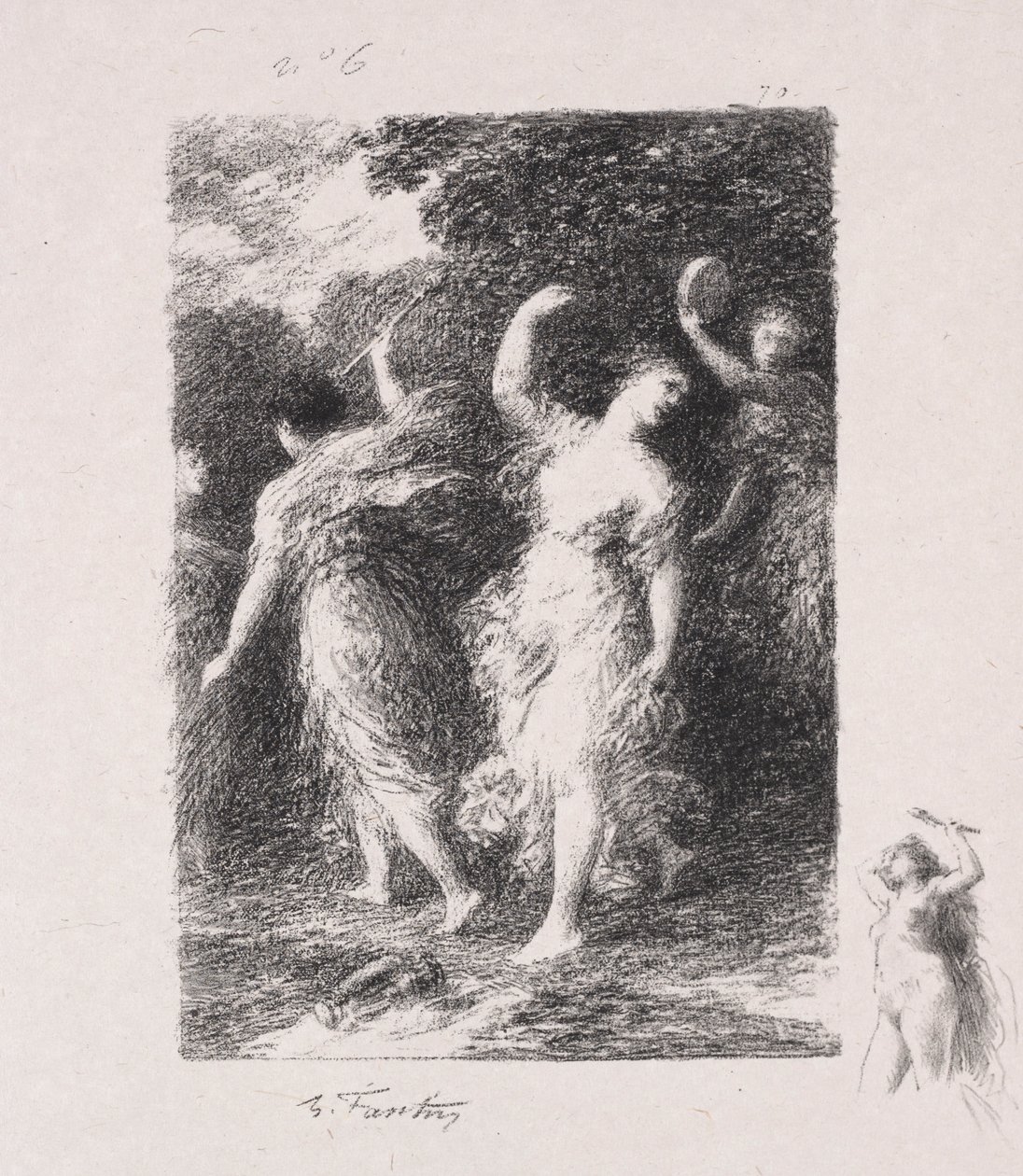 Bacchus. od Ignace Henri Jean Fantin Latour