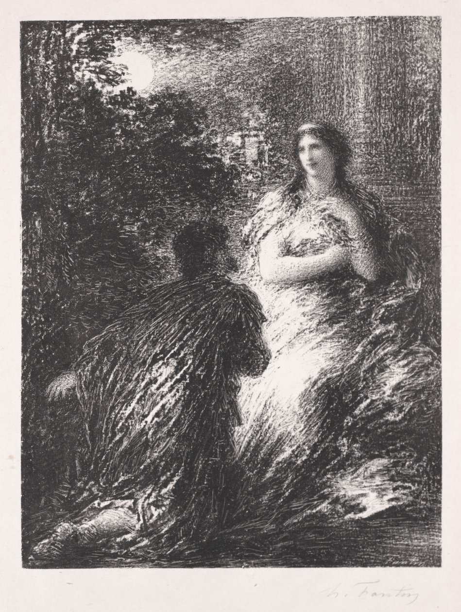 Duo z Les Troyens, 1894-1895. od Ignace Henri Jean Fantin Latour