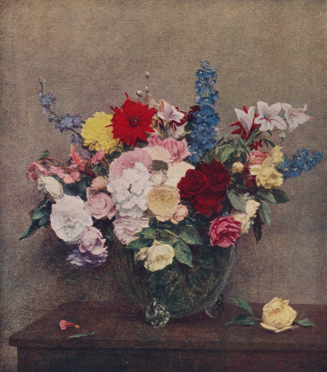 Květiny, 1886, c1915 od Ignace Henri Jean Fantin Latour