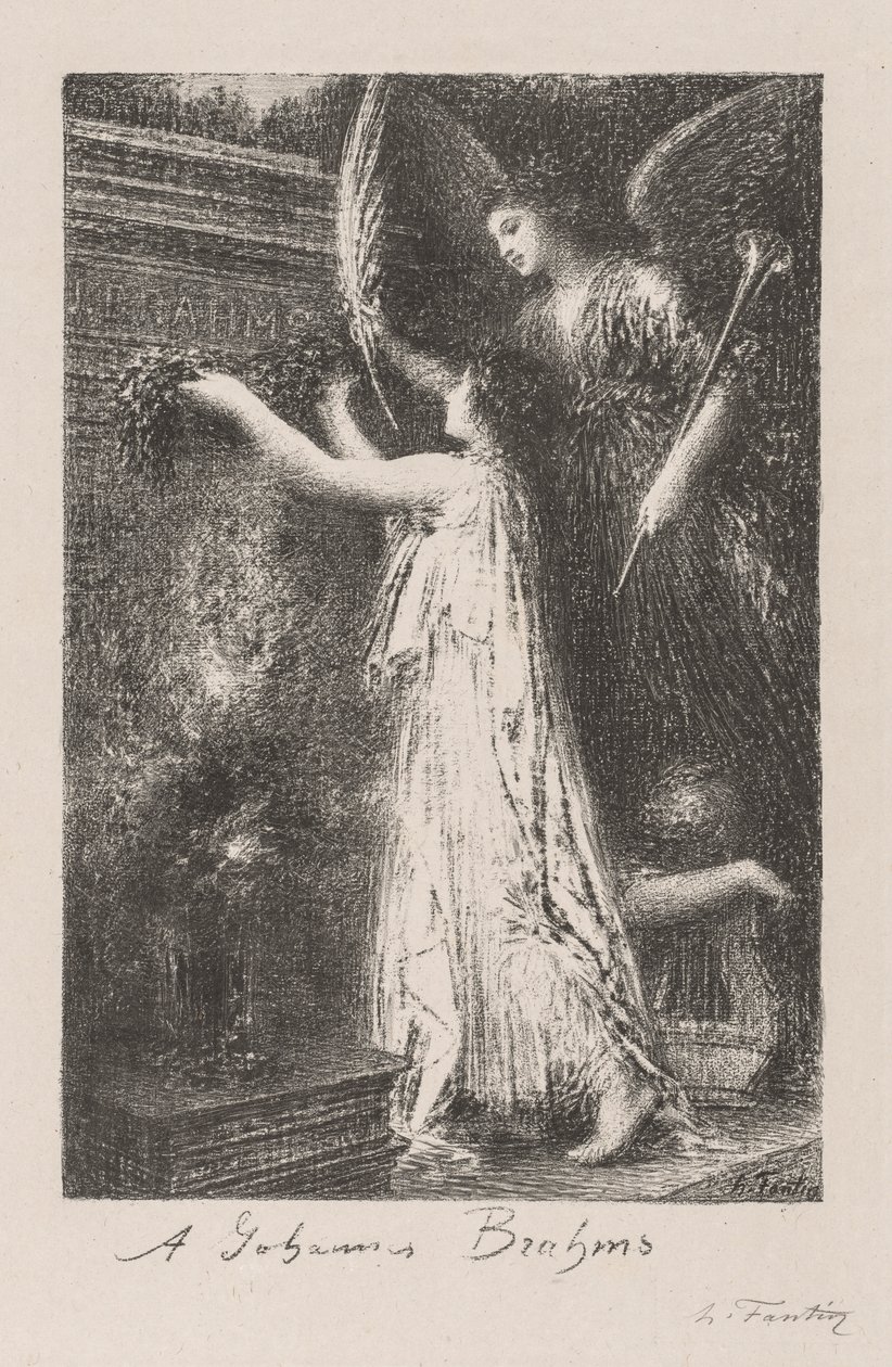 Johannesi Brahmsovi, 1900. od Ignace Henri Jean Fantin Latour