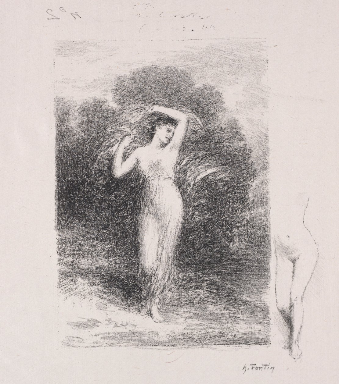 Mladý pacient. od Ignace Henri Jean Fantin Latour