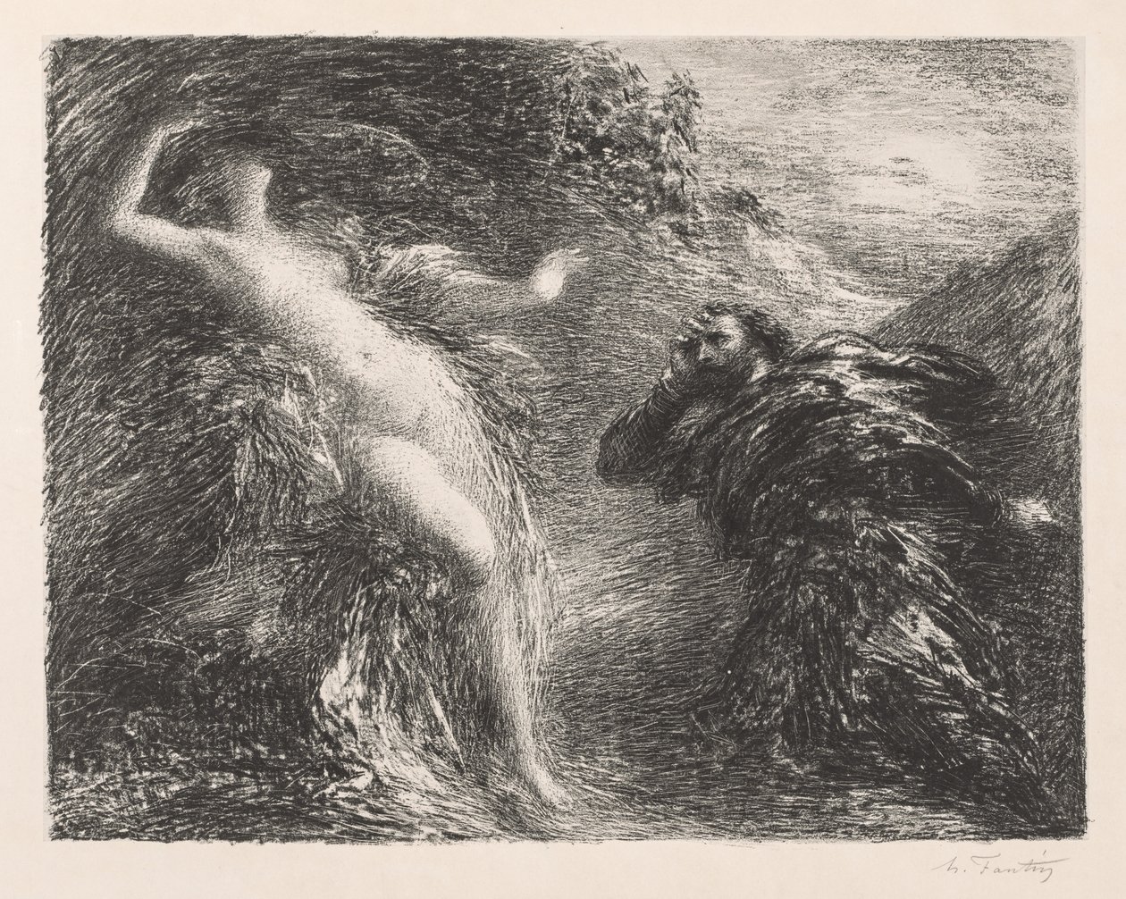 Manfred a Astarté, 1892. od Ignace Henri Jean Fantin Latour
