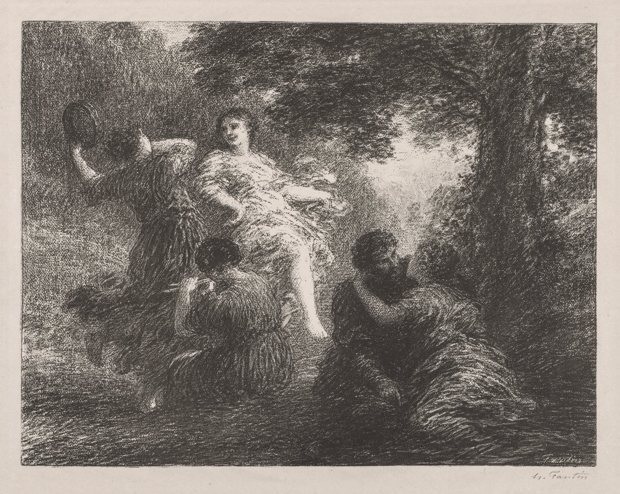 Pastorální. od Ignace Henri Jean Fantin Latour