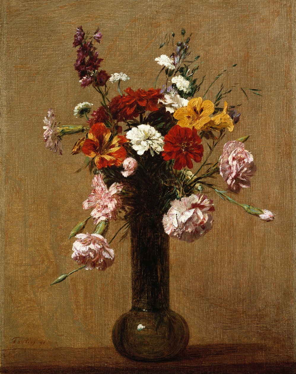 Malá kytice, 1891 od Ignace Henri Jean Fantin Latour