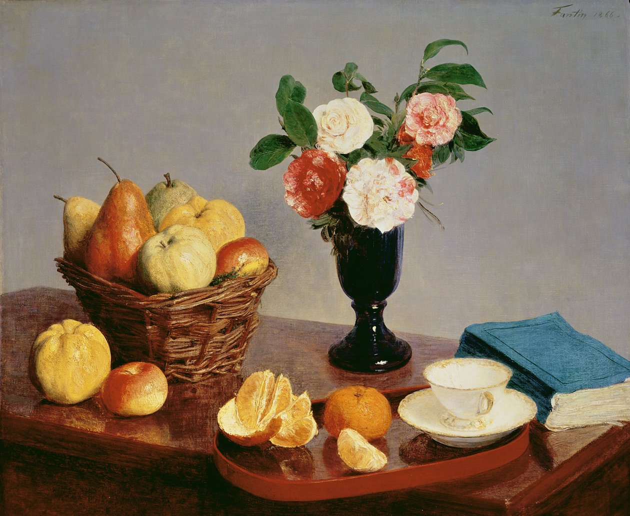 Zátiší, 1866 od Ignace Henri Jean Fantin Latour