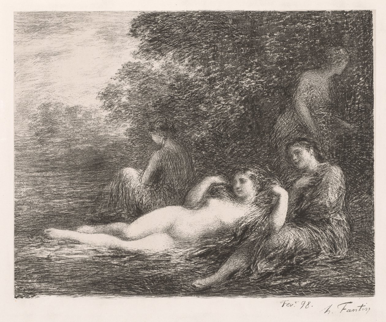 The Bathers, 1898. od Ignace Henri Jean Fantin Latour