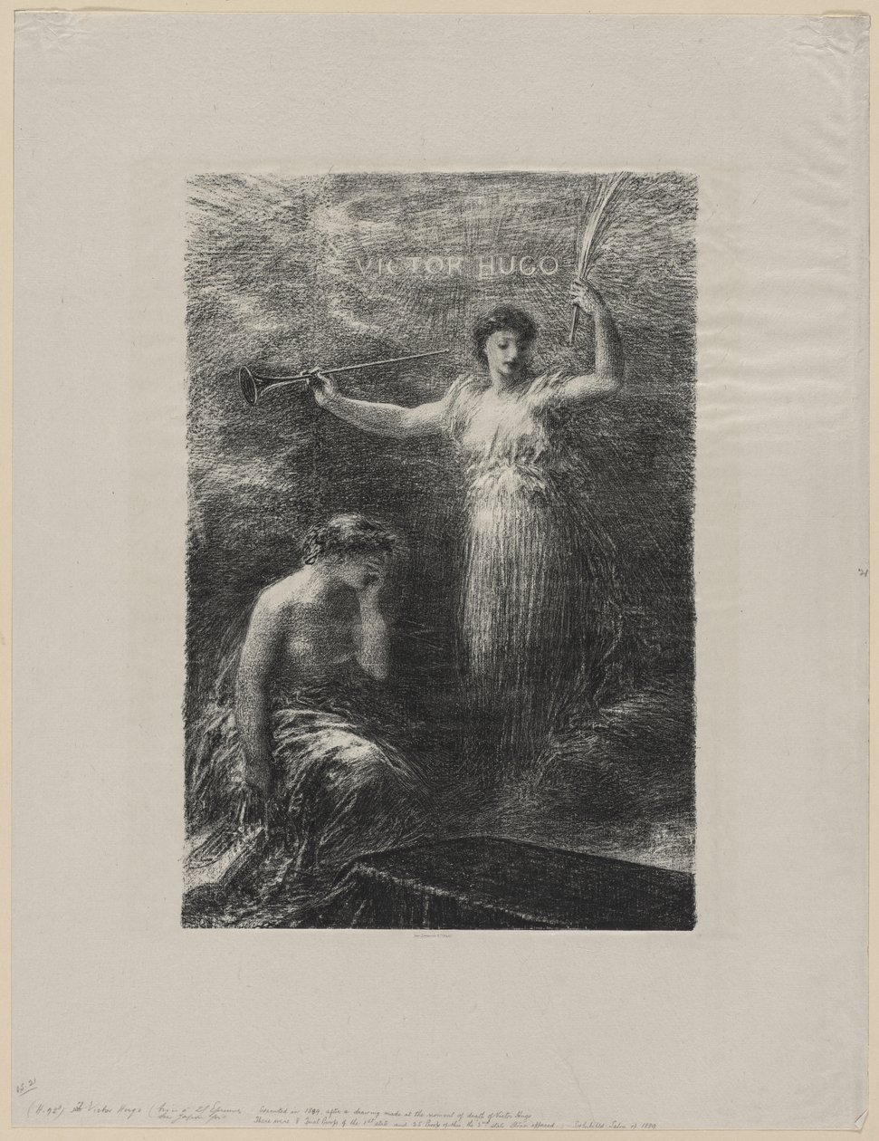 Victor Hugo, 1889. od Ignace Henri Jean Fantin Latour