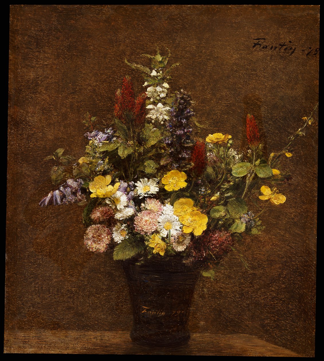 Divoké květiny od Ignace Henri Jean Fantin Latour