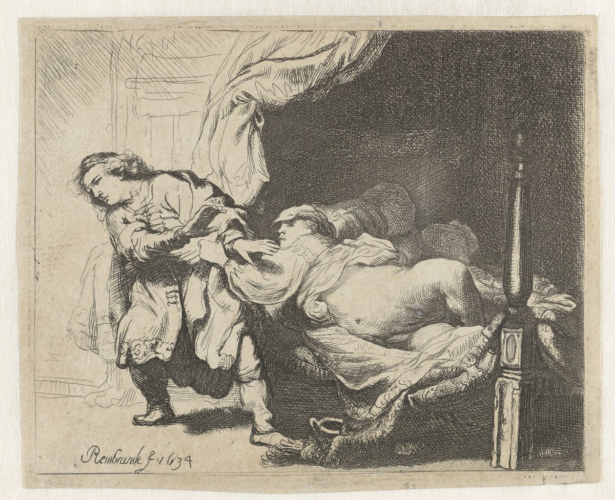 Josefa a Potifarova manželka od Ignace Joseph de Claussin