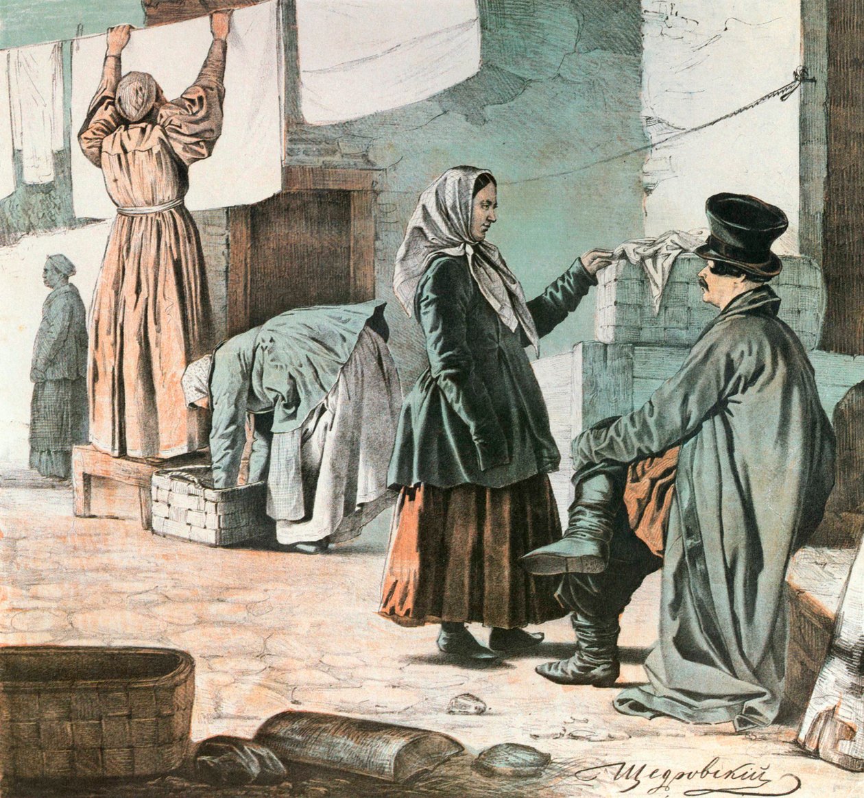 Prádelny, 1846. od Ignati Shchedrovsky