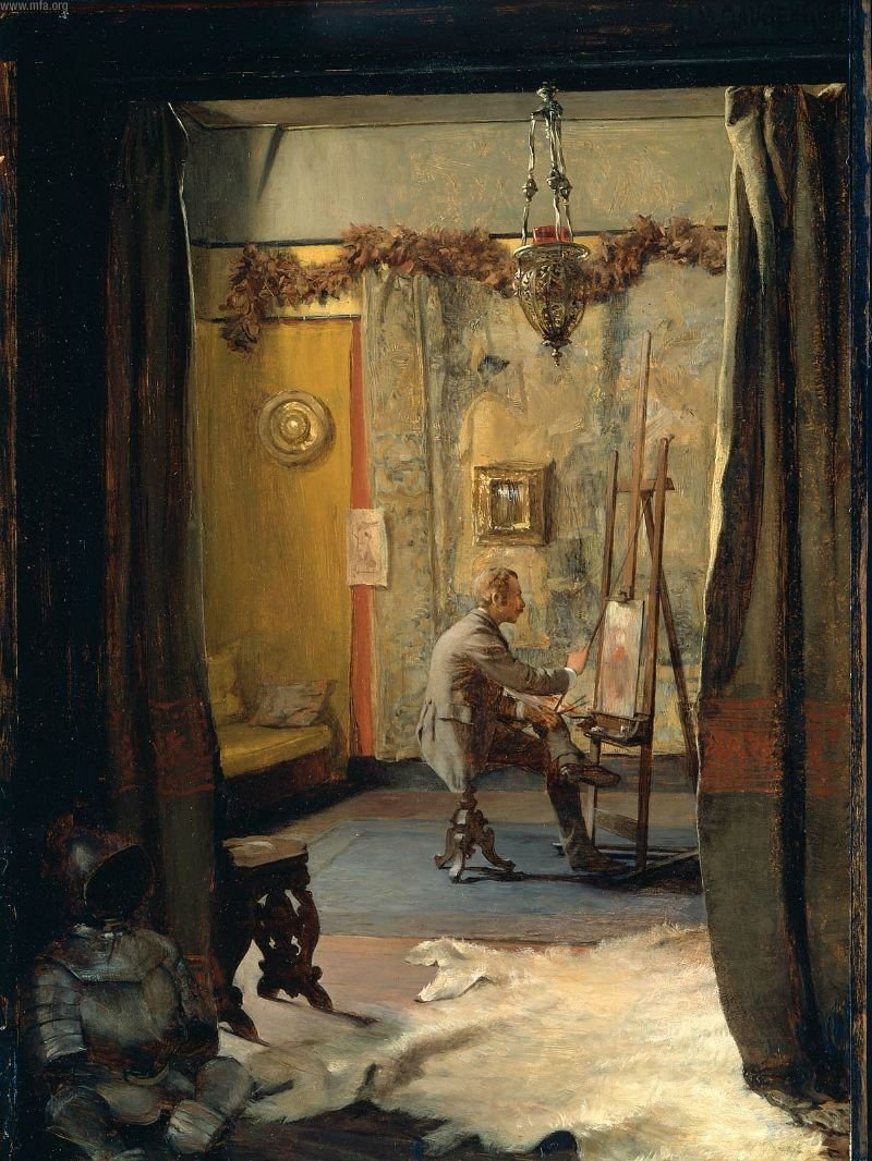 Jeho studio, Autoportrét od Ignaz Marcel Gaugengigl