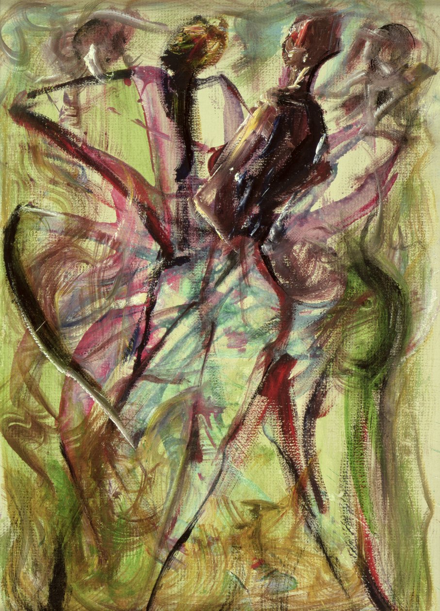 Windy Day (smíšená média) od Ikahl Beckford