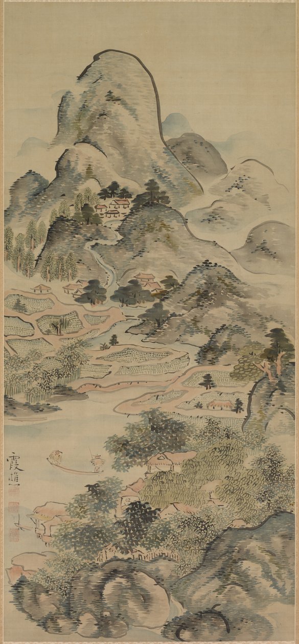 Rybaření na jaře, 1700s. od Ike Taiga