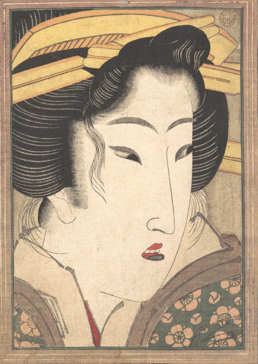 Head of a Beauty, ca. 1825. od Ikeda Eisen